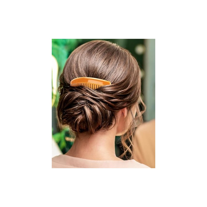 Peinetas Para Cabello Mujer, Set de 12 Peinetas en Negro,