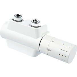 Simplex F12160 Multiblock Universal Valve Fittings Set - Corner and Passage Shape (White) - Efficient Heating Control and Easy Installation