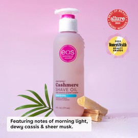 eos Cashmere Shave Oil, Fresh & Cozy, Soothing and Moisturizing, Prevents Irritation and Razor Burn, Entire Bikini Area-Approved, 6 fl oz