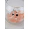 Garnet & Clear Quartz Earrings