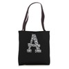 Letter A Aviation Airplane Cute Attendant of Flight Tote Bag