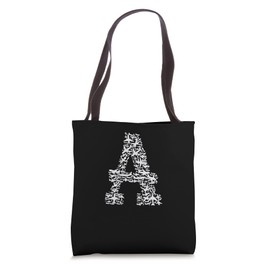 Letter A Aviation Airplane Cute Attendant of Flight Tote Bag