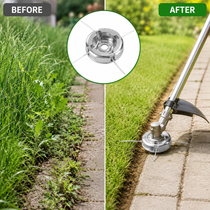 Aluminum Alloy Trimmer Head for Lawn Care – Easy-Load Mowing