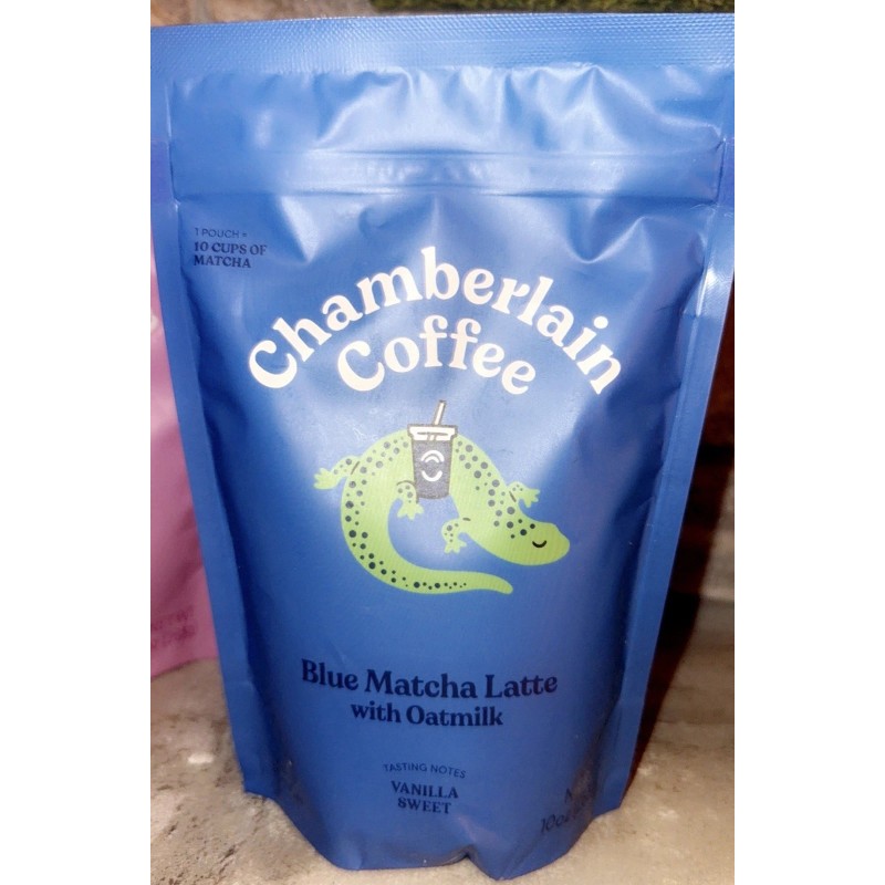 Chamberlain Coffee Blue Matcha Latte With Oat Milk 10oz Pouch