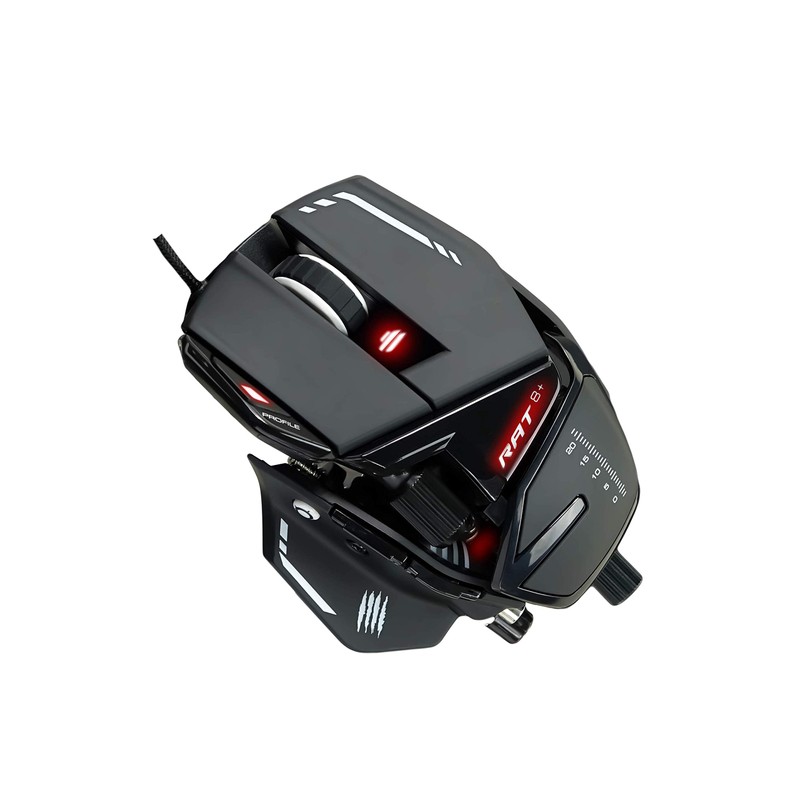 MAD CATZ R.A.T. 8+ Gaming Mouse (USB/Black/16000dpi/11 Buttons) - MR05DCINBL000-0