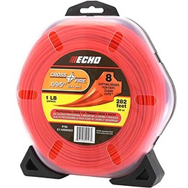 Echo 311095063 Cross-Fire Line 1 lb. Donut .095" diam, 282 ft / 86 m Professional Grade Trimmer Wire, Fits Outdoor Power Trimmers, for Medium to Heavy Grass and Weeds