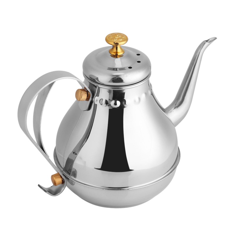 1.2L Stainless Steel Gooseneck Pour Coffee Drip Kettle Tea Filter
