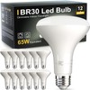 TJOY 12 Pack BR30 Led Bulb 65W Equivalent, Dimmable LED