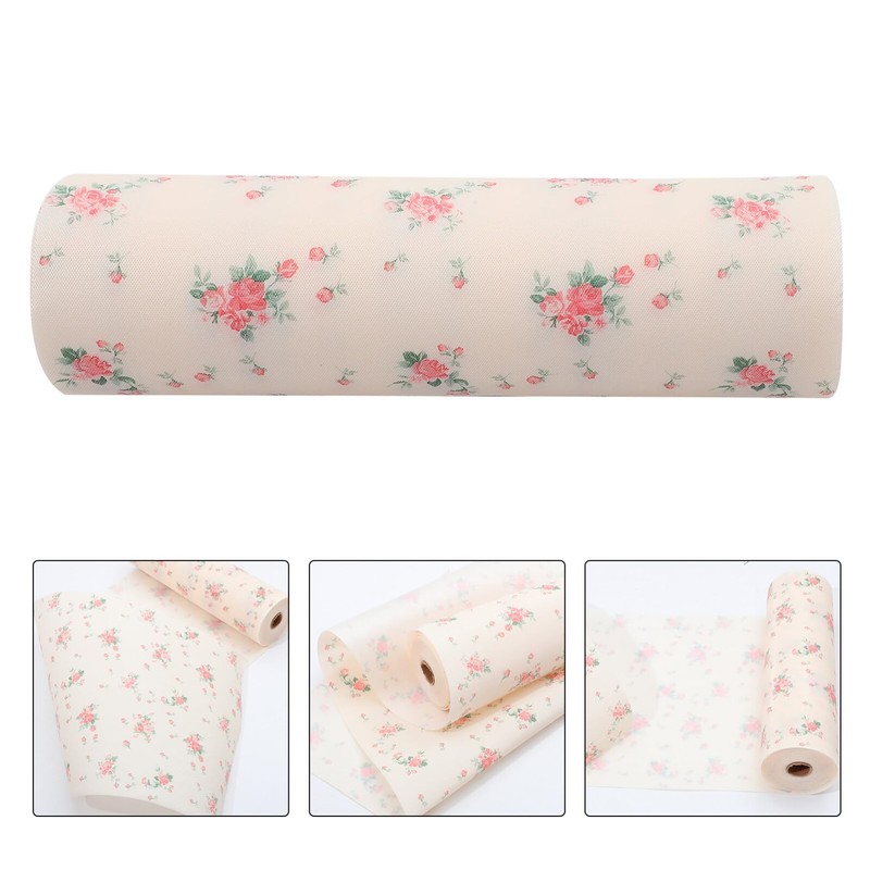 Kichvoe 1roll Kitchen Drawer Liner and Oil Decorative Cabinet Mat
