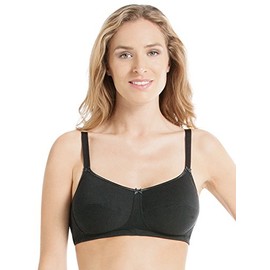 Anita Womens Allie Post Mastectomy Cotton Bra Size 42B in Noir 97% Cotton, 2% Polyamid, 1% Elastane