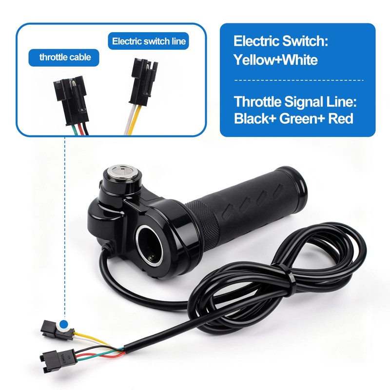 Full Twist Throttle Ridstar Q20 - Electric Bike Throttle Grip
