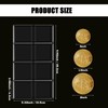 200Pcs Double Pocket Coin Flips 2½" x 2½" Clear Coin
