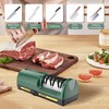 Electric Knife Sharpener for Kitchen, 3-Stage Diamond Abrasive Discs with