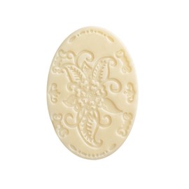 Generic Lotion Bar 2 oz Handmade, Use for Massage or Daily Skin Moisturizing, Customize With Optional FREE Additives, Oval Shaped Floral Design (Imbolc)