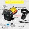 TRUPOW 110V AC Self-priming Gasoline Fuel Oil Transfer Pump with