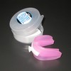 BAY® CE double pink sports mouth guard with hygiene box