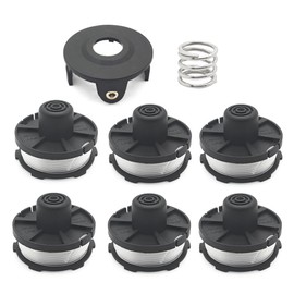 String Trimmer Line Fit for Makita Weed Wacker 0.065" 27Ft Weed Eater Edger Head Spool Attachment Replace 196146-9 195858-1 Include 6-Spools/ 1-Head Cap/ 1-Spring