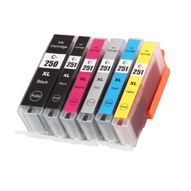 250‑251 Multi Colors Ink Cartridge Replacement Inkjet Cartridges Printer Accessories