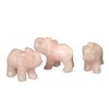 Rose Quartz Elephant, Beautiful Pink Crystal Gemstone Elephant Animal Engraving