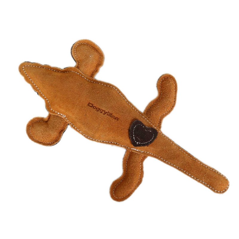 Doggy Man Dog Toy, Cowhide Animal Toy, Crocodile