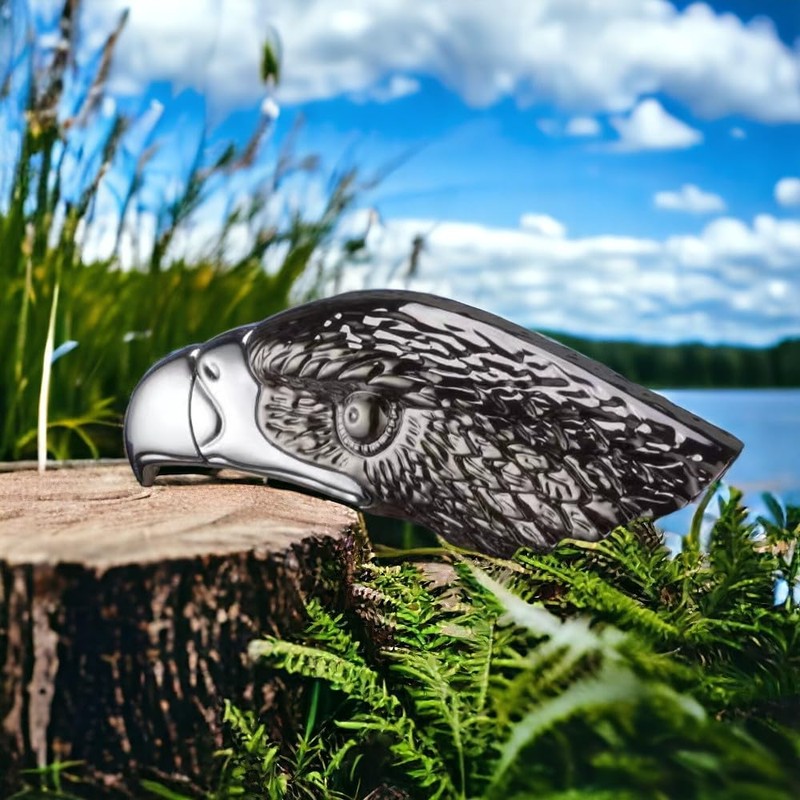 YCDSSM Eagle Head Lighter,Metal Lighter,Jet Torch Lighter,Creative Refillable Soft Flame