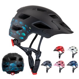 SIFVO Kids Helmet Adjustable 50-57cm for Aged 5-12, Kids Bike Helmet with Detachable Visor, Breathable and Comfortable Toddler Helmet