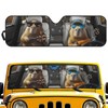TSVAGA Auto Sun Shades Front Windshield Funny Capybara Car Sun