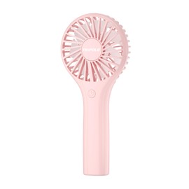 TriPole Portable Handheld Fan Mini Personal Fan 3 Speeds, Powerful Little Battery Hand Held Fans for Travel Trip Outdoor Concerts, Cute Small Rechargeable Lash Fans for Makeup Skincare Drying, Pink
