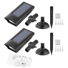 LED Solar Ground Insert Spotlights Waterproof Wall Lights Outdoor Landscaping Decor for Yard Garden Driveway Patio