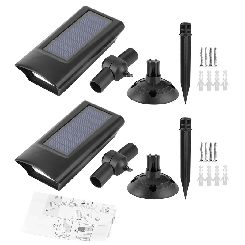 LED Solar Ground Insert Spotlights Waterproof Wall Lights Outdoor Landscaping