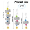 Auswalar 5PCS Bird Teeth Grinding Chew Treats Toy, with Bell