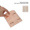 Lash Mannequin Head with with 3 Pairs Replacement Eyelids Realistic