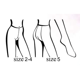 Gatta Womens Semi Opaque Matte Microfibre Tights 40 DEN – ROSALIA 40 Made in Europe) (Black, 5(XL)