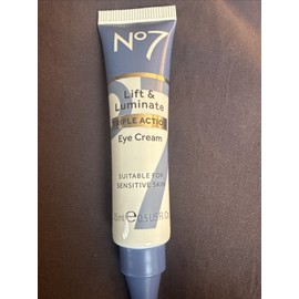 No7 Lift & Luminate Triple Action Eye Cream - 0.5 oz (15ml) No Box