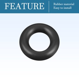 QUARKZMAN Nitrile Rubber Seal Sealing Ring 20 mm x 10 mm x 5 mm for Tap Plumbers Repair Seal Connection, Black Pack of 10