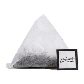 Heavenly Tea Leaves Organic English Breakfast, Bulk Compostable Black Tea Sachet (50 Pyramid Tea Bags) - 100% Plastic Free, Premium Quality Loose Tea Leaves in a Convenient Tea Bag