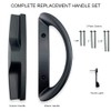 ALLYWASAI Patio Sliding Door Handle Set, Perfect Replacement Mortise Style