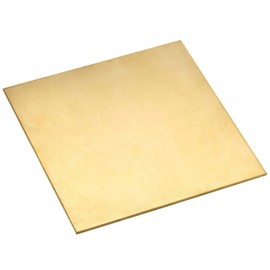 TA-VIGOR 2Pcs H62 Brass Sheet, 100mm x 100mm x 1.5mm Metal Sheet Brass Plates for DIY Crafts, Electrical, Repairs, Industry