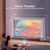 ENUOSUMA 【Spring Glow-Up】Native 1080P Bluetooth Projector,2.4/5G Dual Band WiFi,built-in Speaker,Home