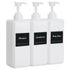 Segus Shower Soap Dispenser, 3 Pieces 800ml Shampoo and Conditioner
