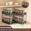 Pull Out Spice Rack Organizer for Cabinet, 3 Packs Slide