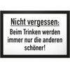 DankeDir! Drinking Beautiful Sign with Saying - Funny Gift for