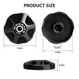 Bicycle Fork Cap Air Valve Cover, Lightweight Aluminium Fork Valve Cap, High Strength Lightweight Design, for Fox and Rock Shox Models