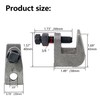 NIDAYE Top Beam Clamps, UNC 3/8" Iron Safety Rod Clamp,
