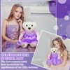 Blueweenly Quince Bear De Peluche para 15 Años Con Vestido