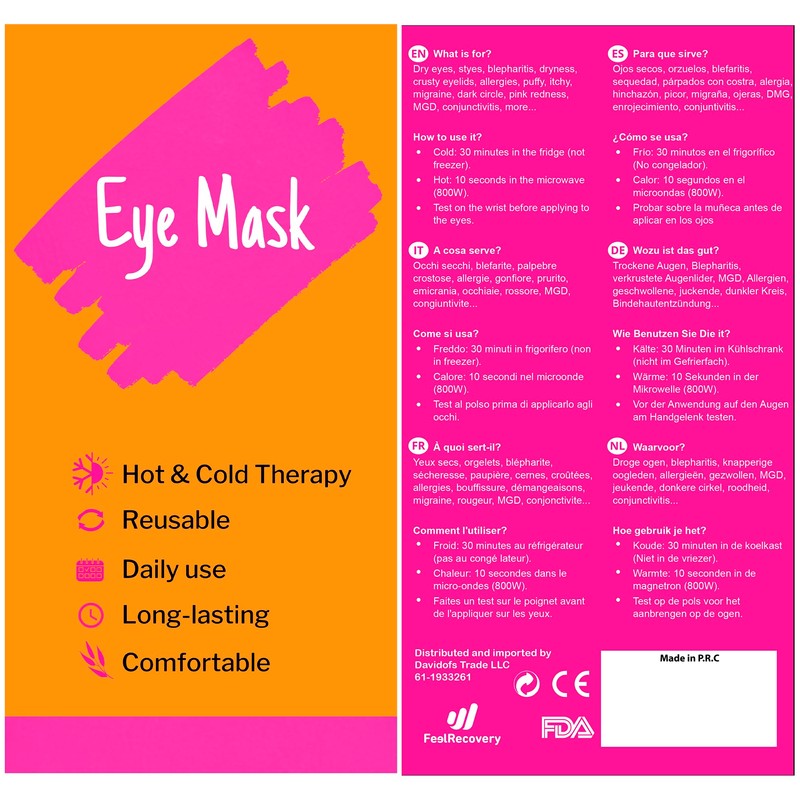 Eye Mask Cooling & Warming - Cooling Pads Eyes &