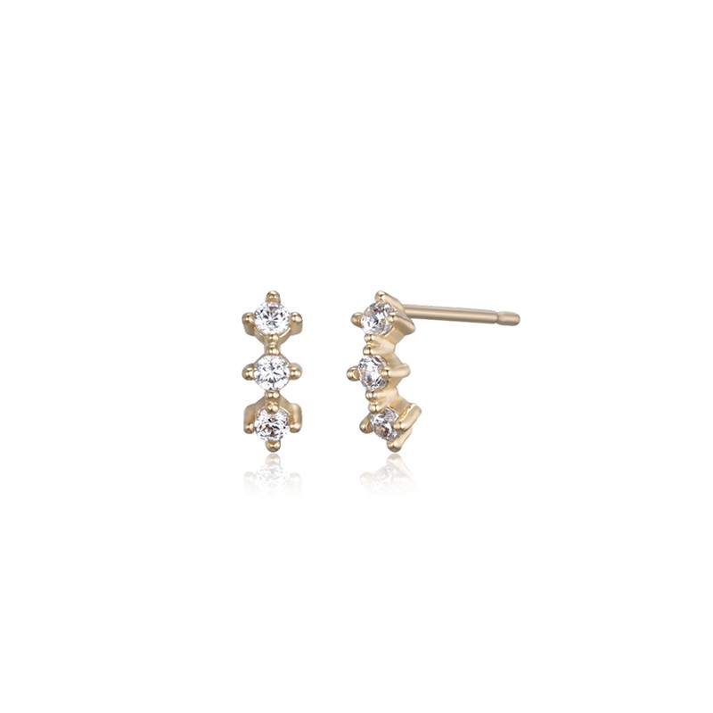 A pair of 14k glow cubic earrings / 14k 글림