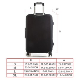 KZKR Suitcase Cover Luggage Elastic Luggage Cover Suitcase Protector Baggage Cover for 28 Inch - Black