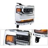 labwork 1PC Headlight Assembly Chrome Housing Replacement for Silverado 1500