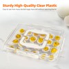 MesRosa Deviled Egg Containers with Lid and Handle, Durable Clear
